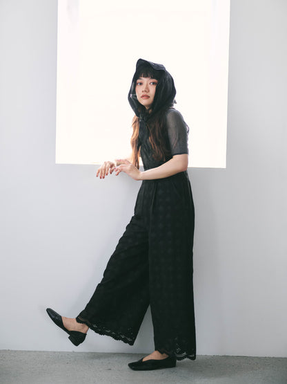 エンブロイダリースカーフセットオールインワン　[通常]