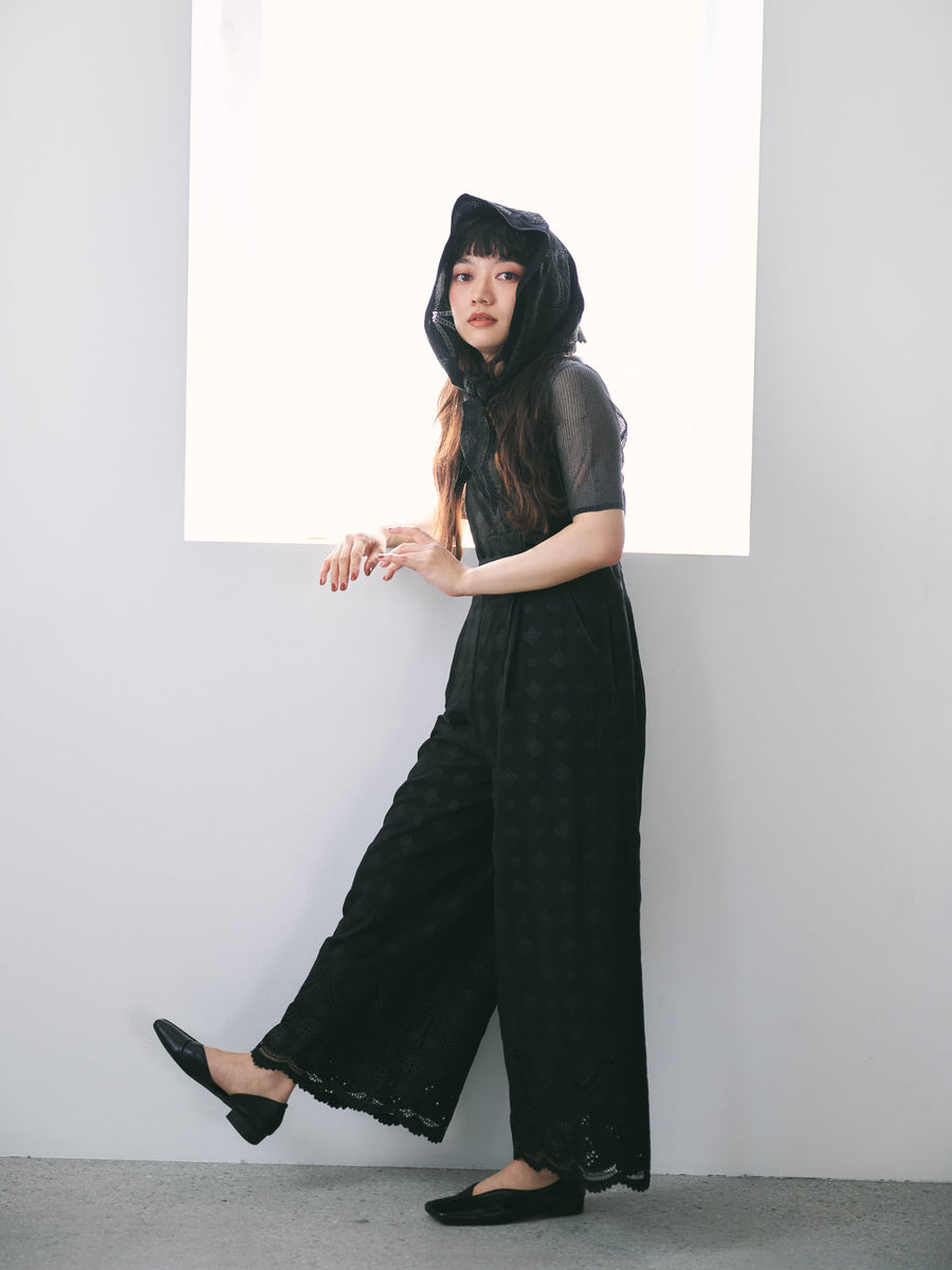 エンブロイダリースカーフセットオールインワン　[通常]