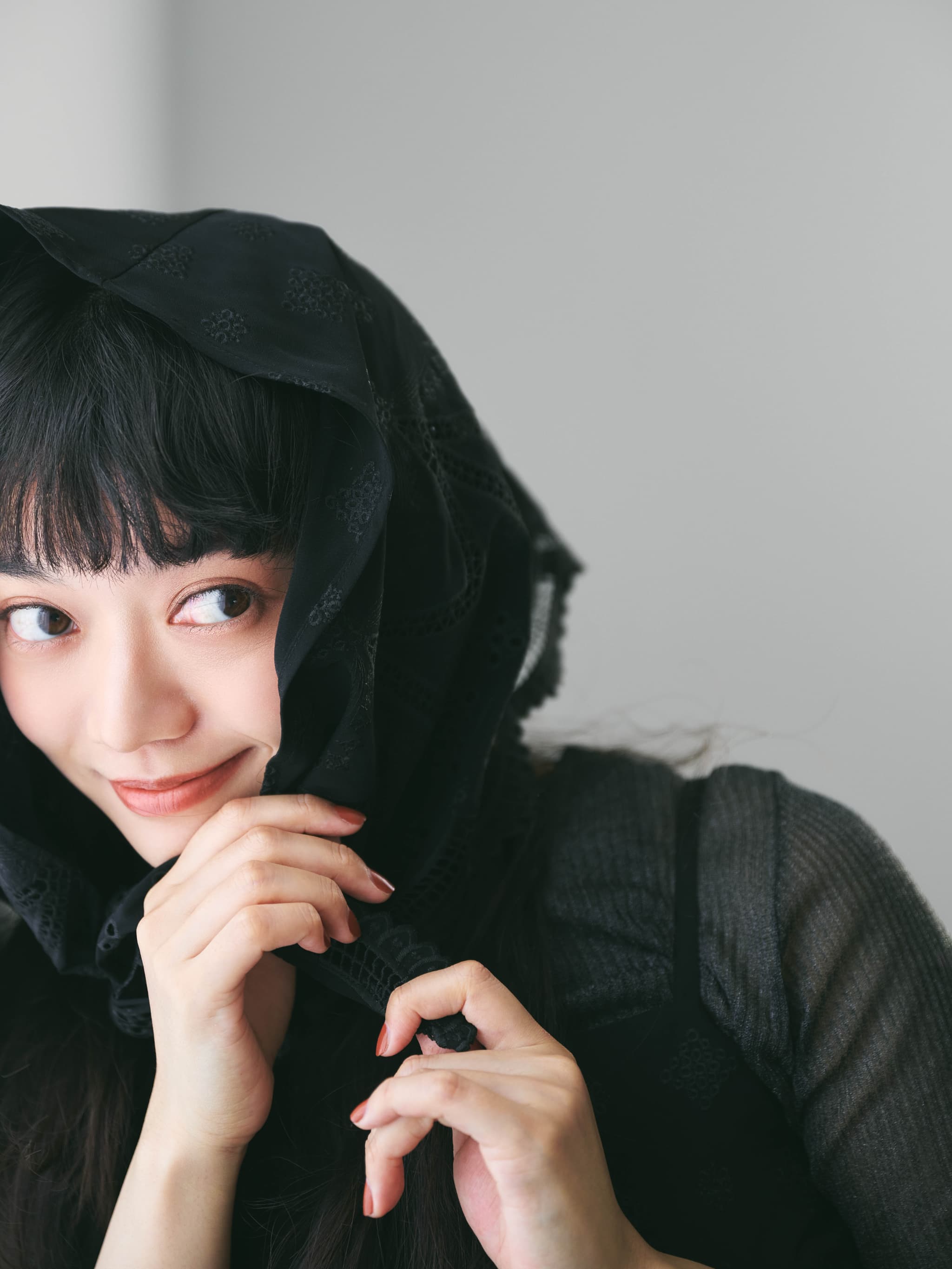 エンブロイダリースカーフセットオールインワン | 小柄・低身長女性