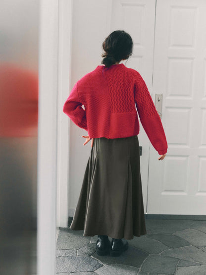 グロッシーボリュームフレアスカート　[通常]