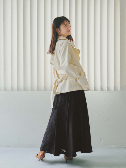 シアージャカードフレアスカート-short & regular　[通常]