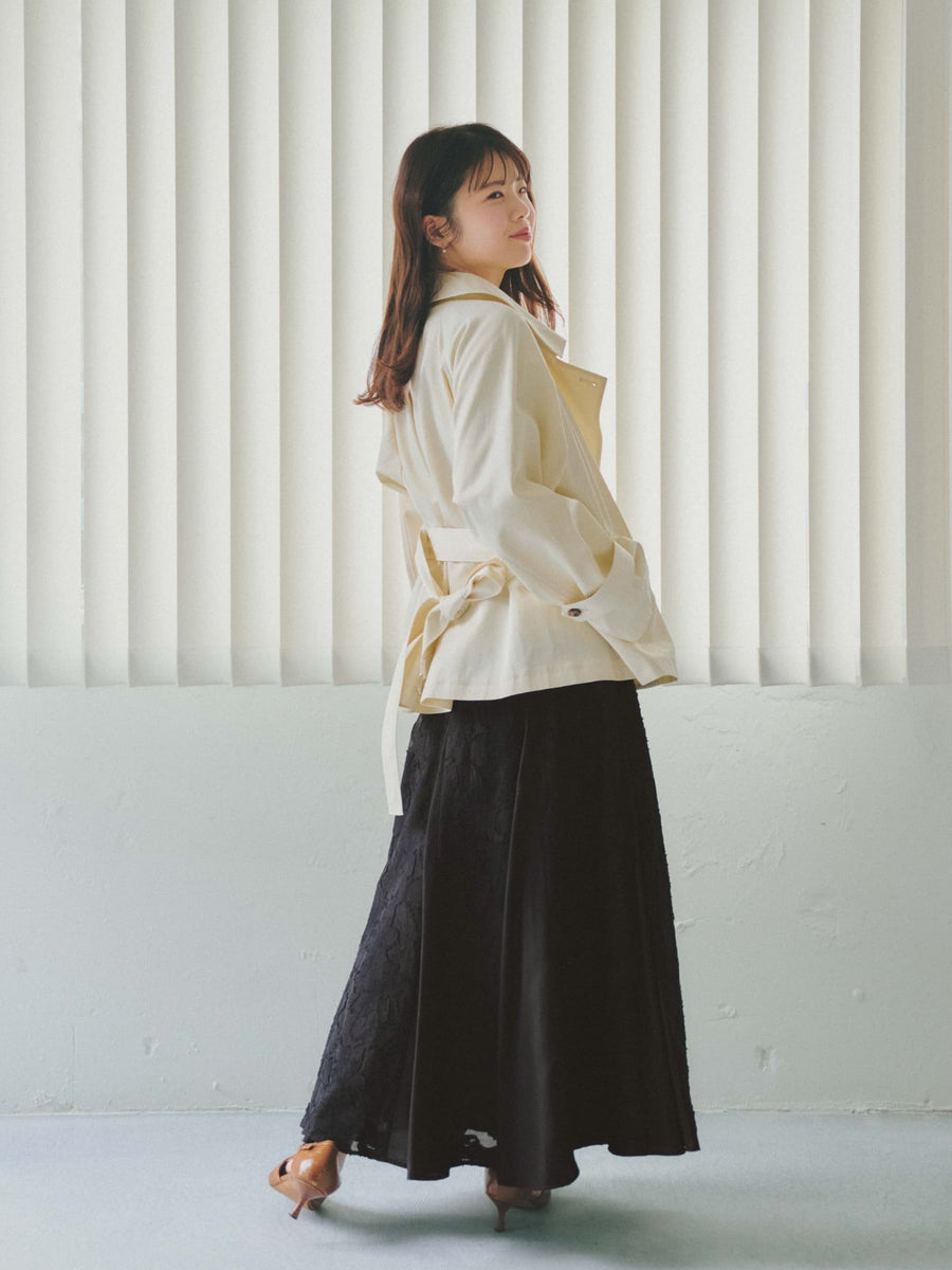 シアージャカードフレアスカート-short & regular　[通常]