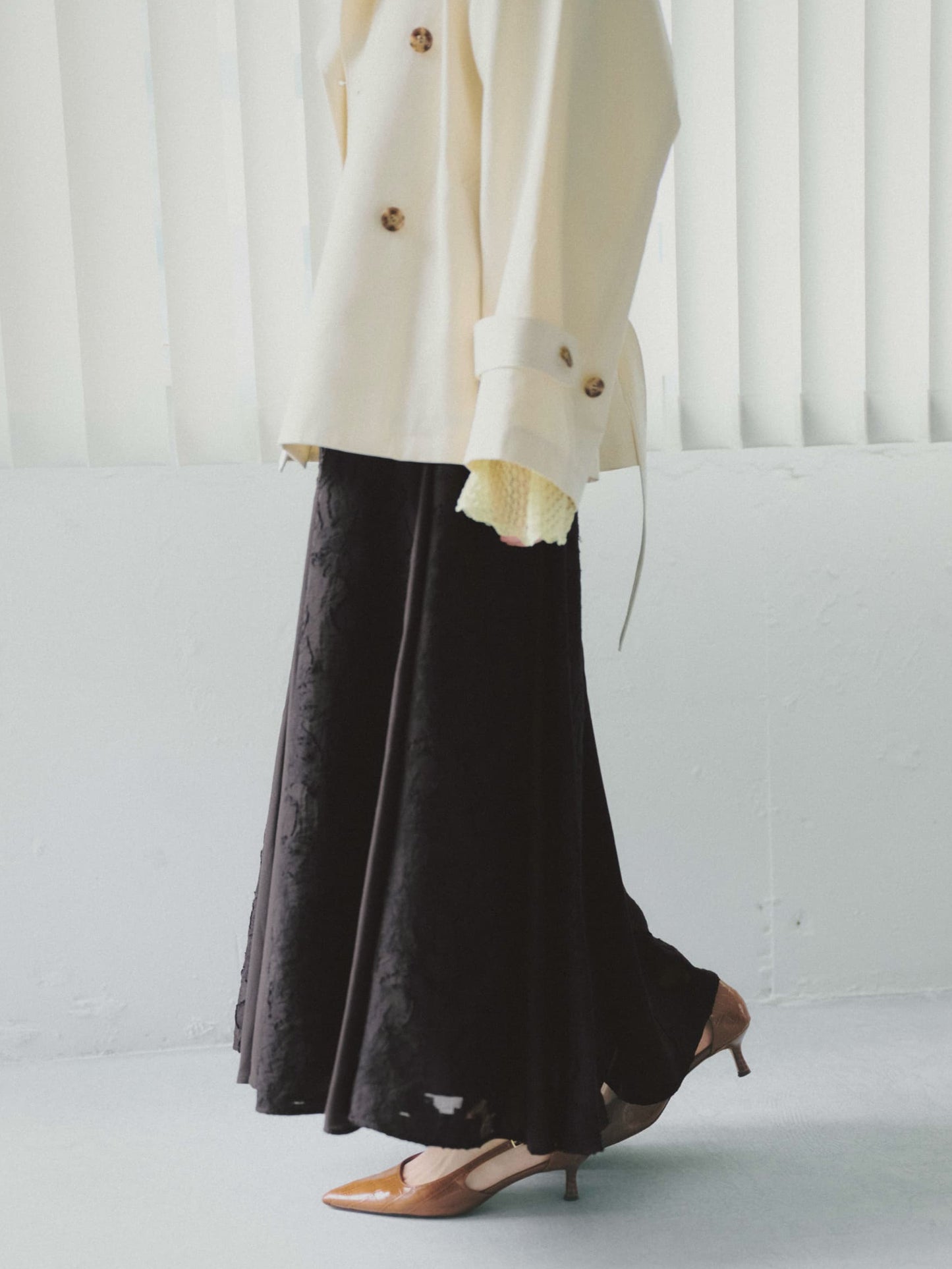 シアージャカードフレアスカート-short & regular　[通常]