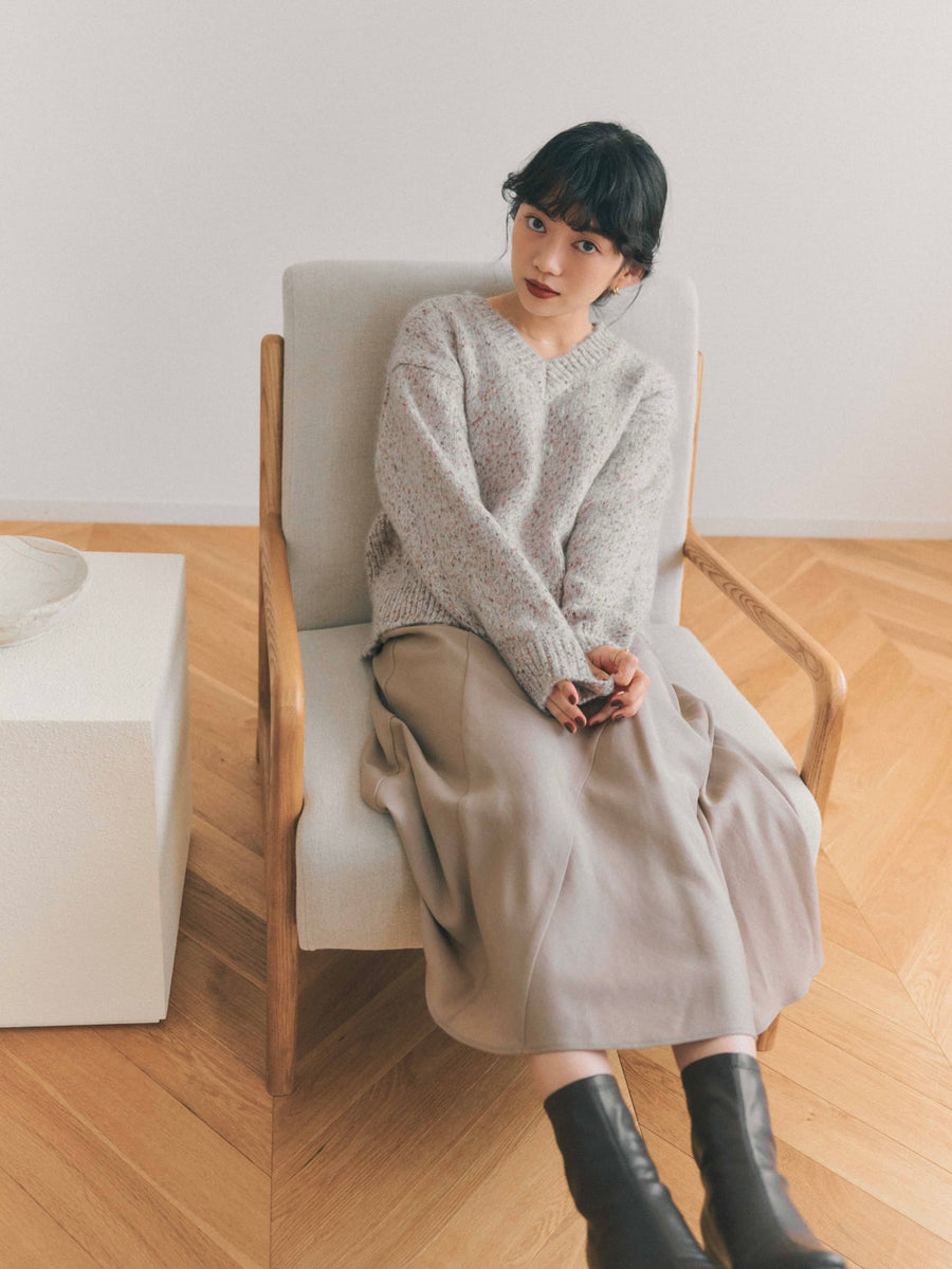 ヴィンテージライクミックスヤーンニット　[通常]