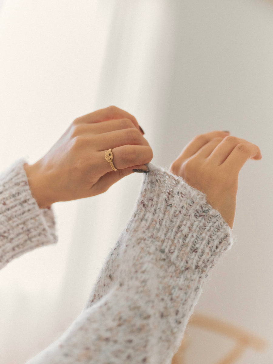 ヴィンテージライクミックスヤーンニット　[通常]