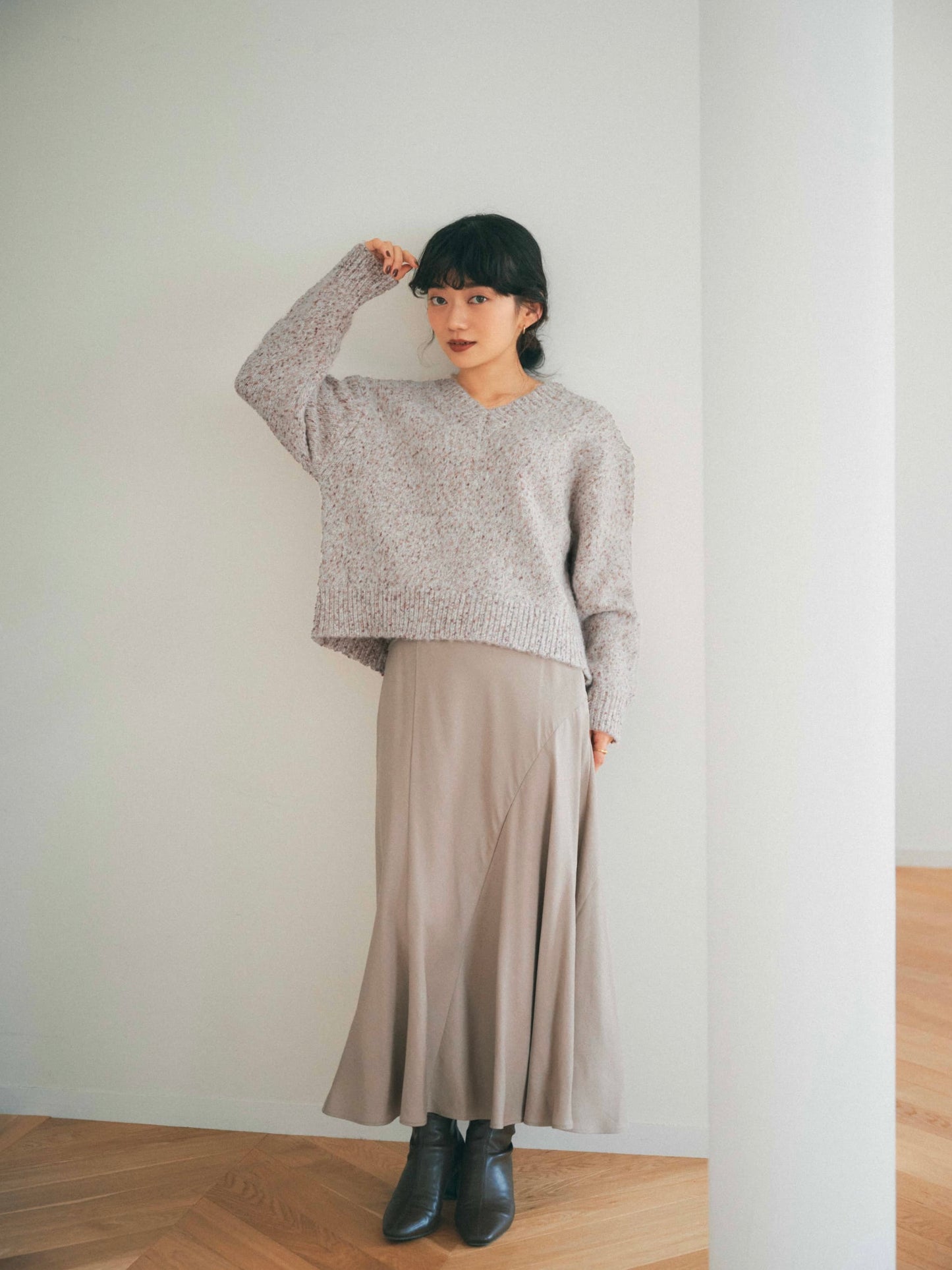 ヴィンテージライクミックスヤーンニット　[通常]