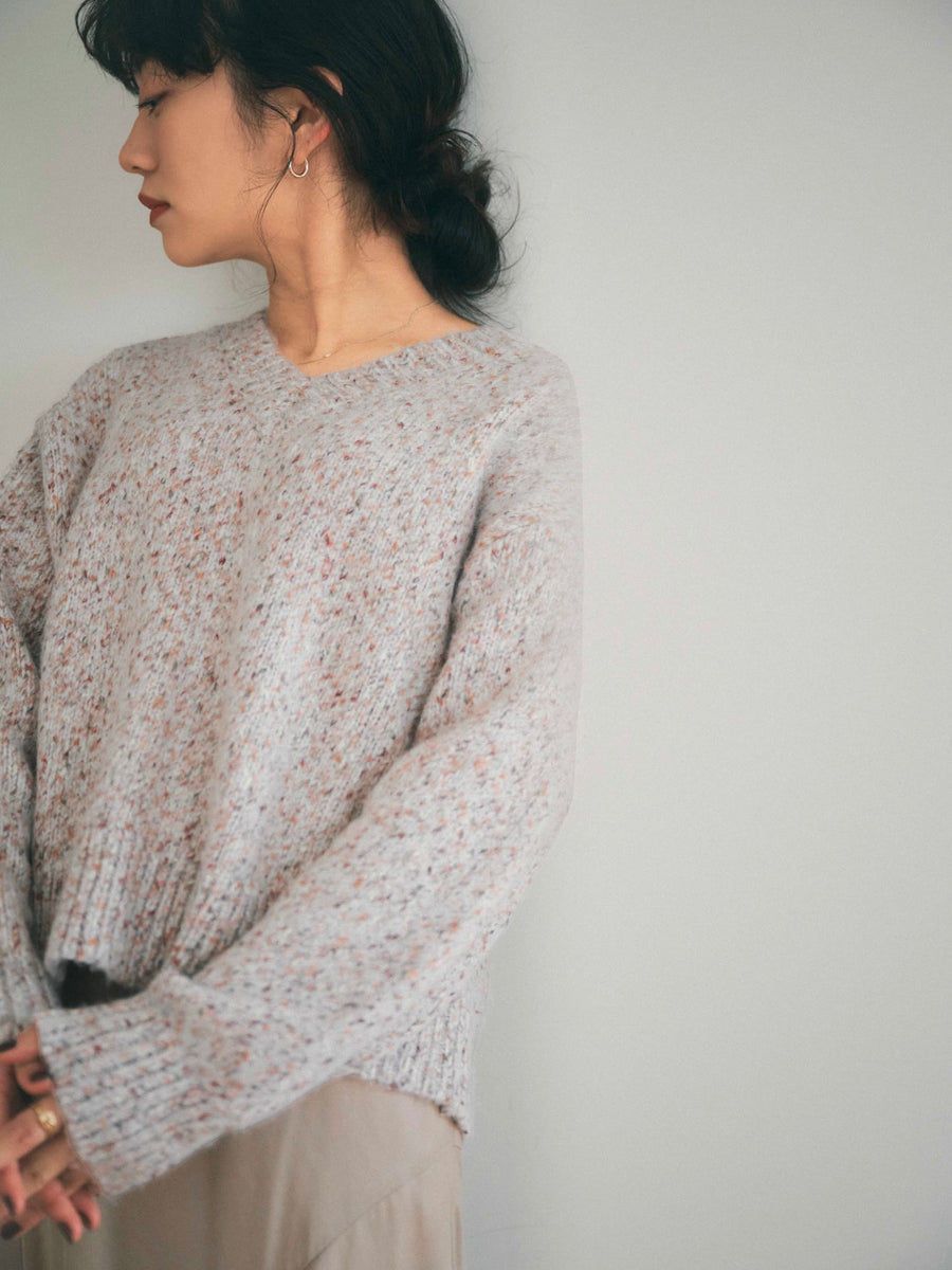 ヴィンテージライクミックスヤーンニット　[通常]