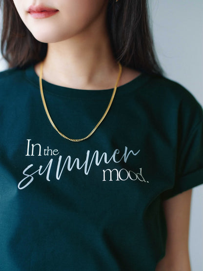 【接触冷感】サマームードロゴTシャツ　[通常]