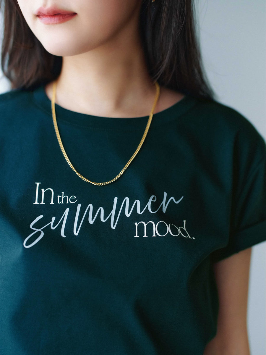 【接触冷感】サマームードロゴTシャツ　[通常]