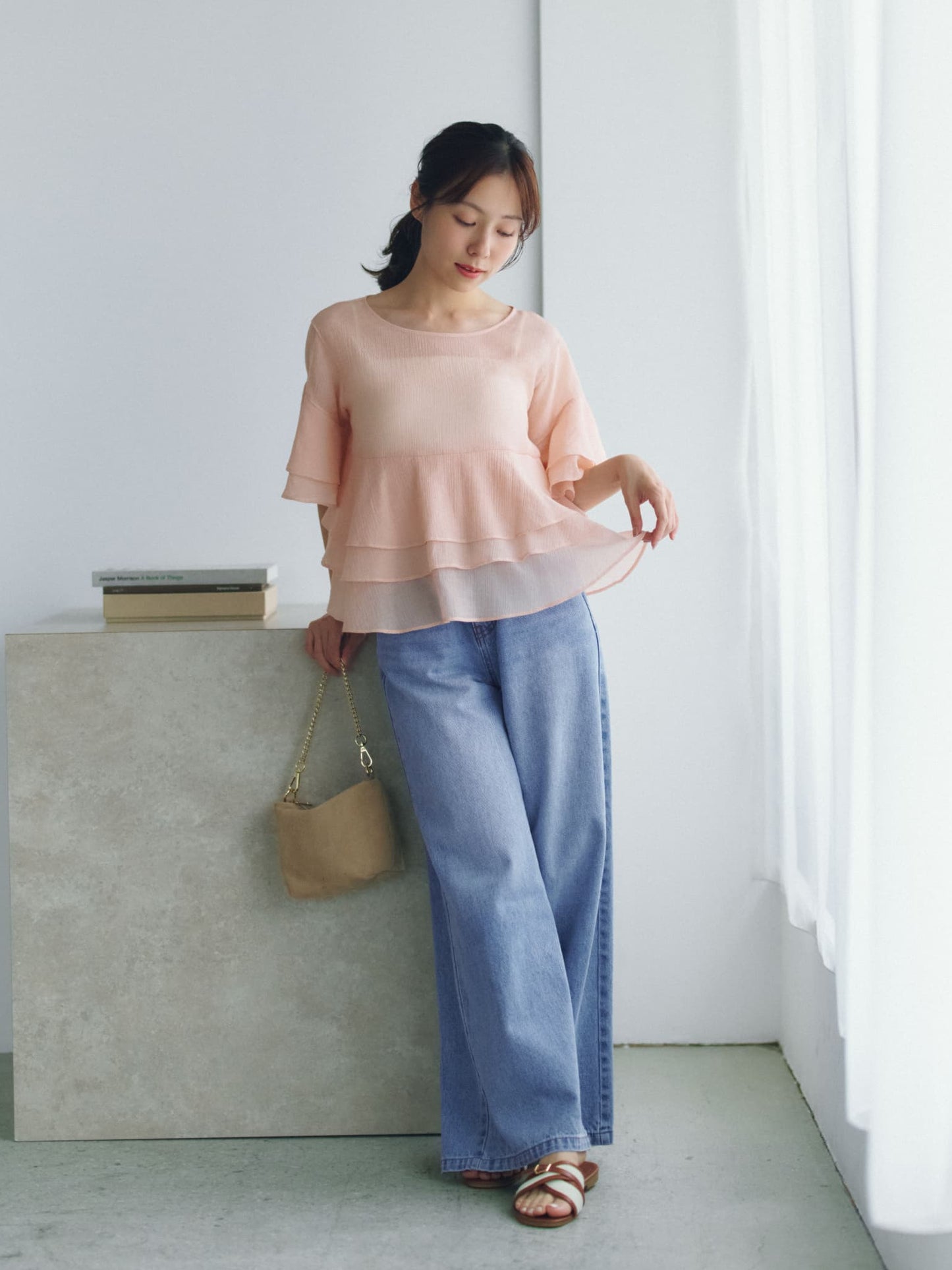 COHINA DENIM フレアワイド-short & regular　[通常]