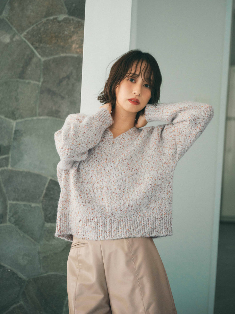 ヴィンテージライクミックスヤーンニット　[通常]