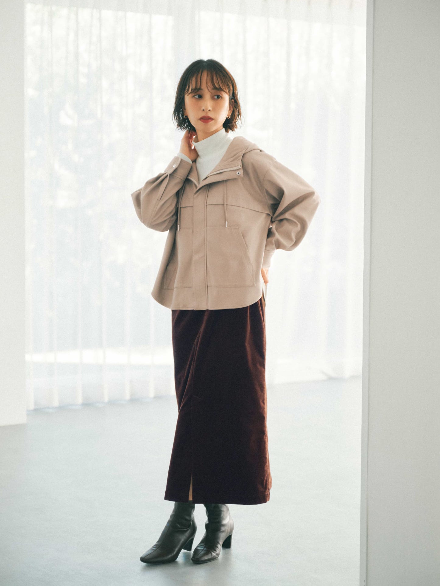 チュールドッキングウールテレコトップス　[通常]