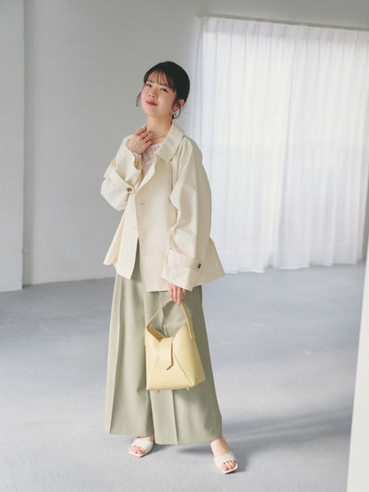 バックタックミドルトレンチコート　[通常]