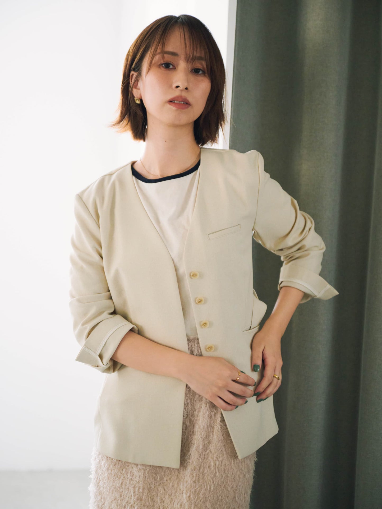 154cm | B:78 W:61 H:86 股下:67 | ワンサイズ着用