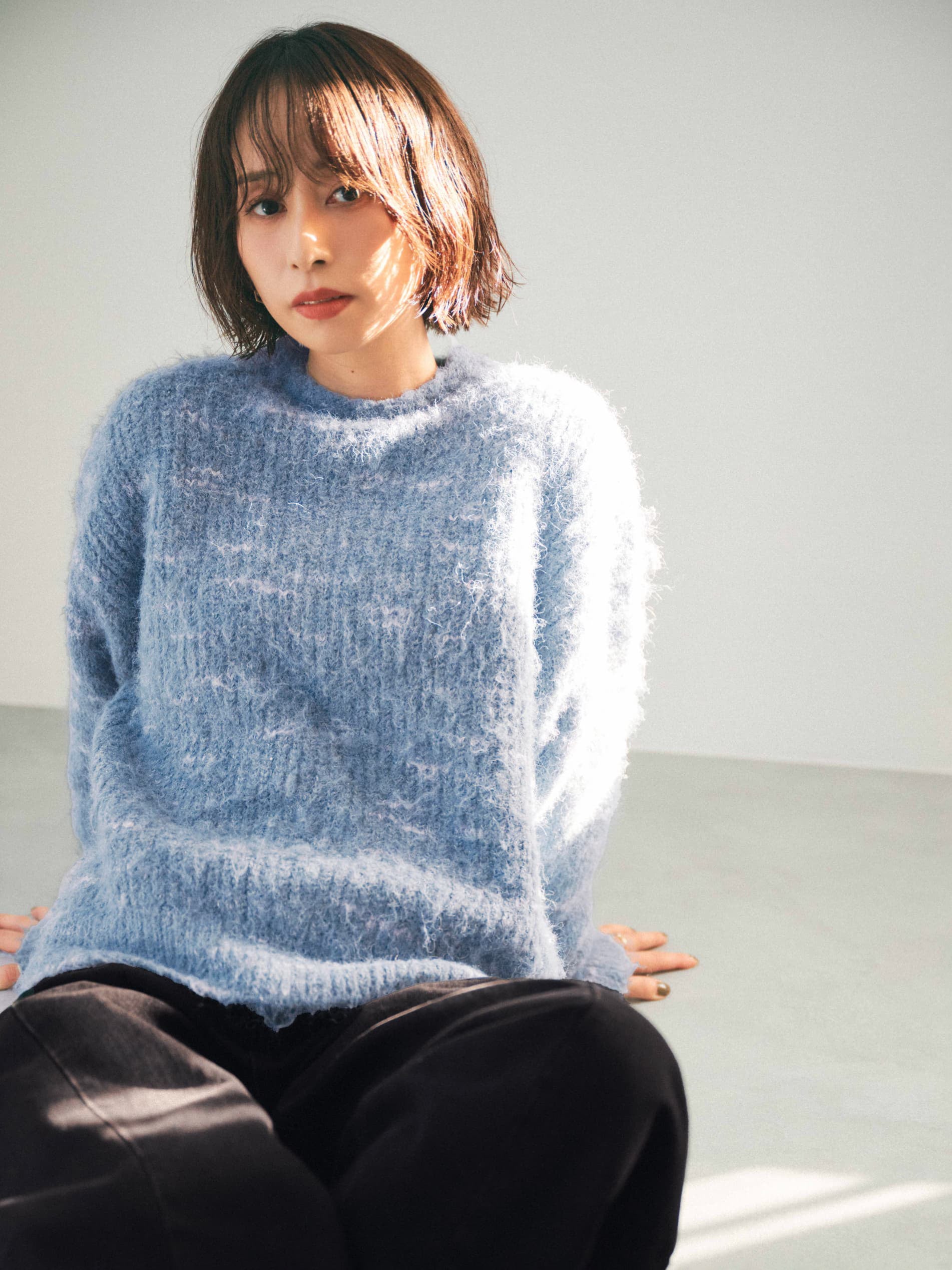 小物 sherry 小さいサイズ 綿混クロスニット 低身長さん・小柄女性 通販【ニッセン】