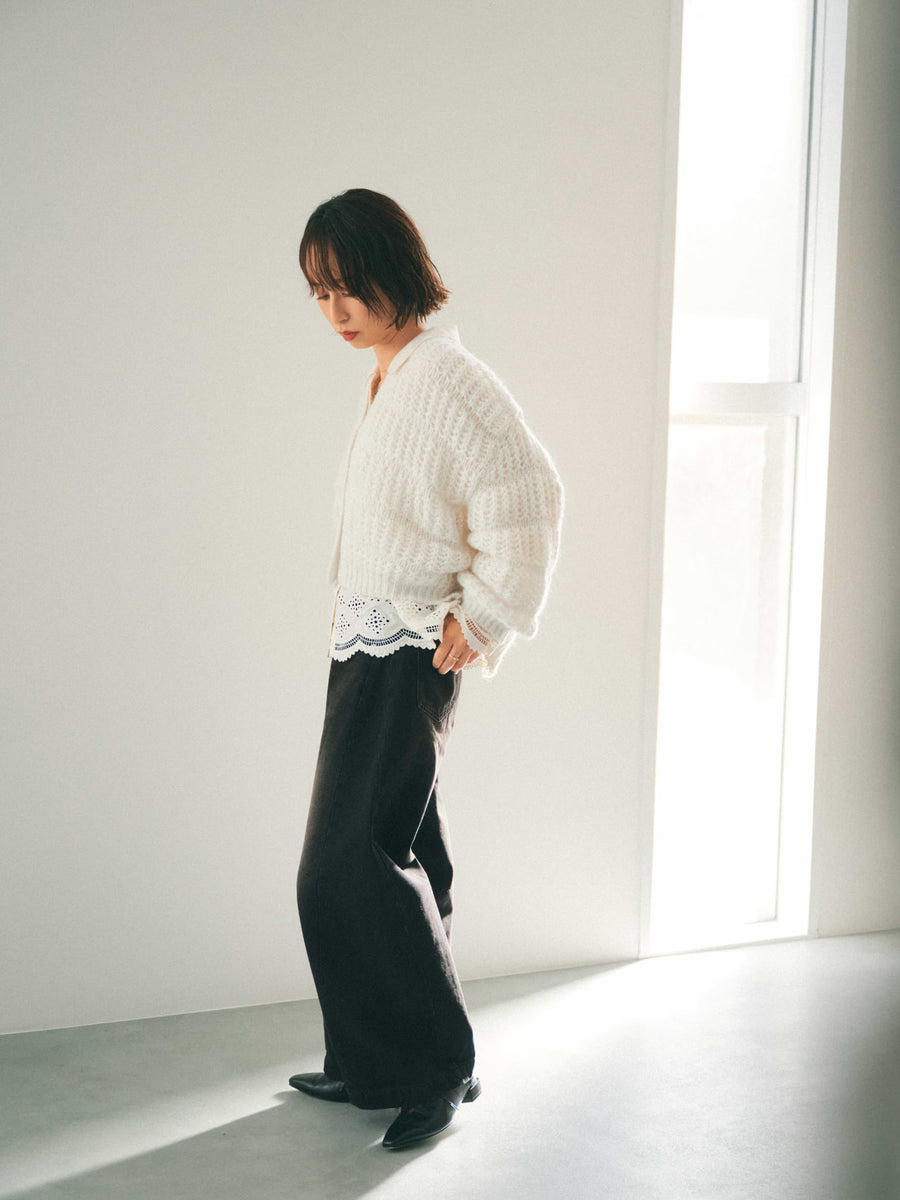 ラメミックスローゲージカーディガン　[通常]