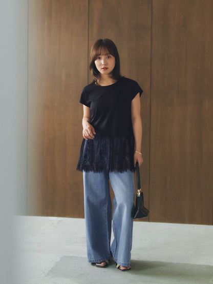 COHINA DENIM フレアワイド-short & regular　[通常]