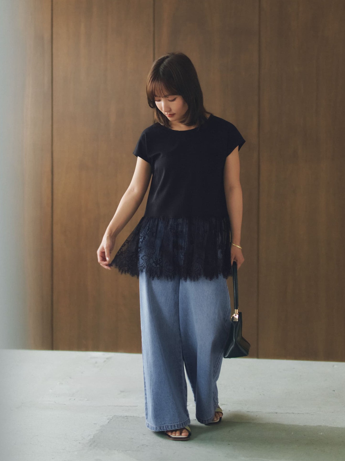 COHINA DENIM フレアワイド-short & regular　[通常]