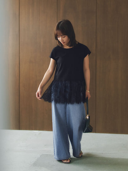 COHINA DENIM フレアワイド-short & regular　[通常]