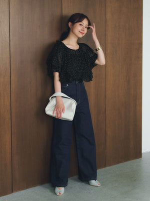 COHINA DENIM フレアワイド-short & regular　[通常]
