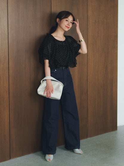 COHINA DENIM フレアワイド-short & regular　[通常]
