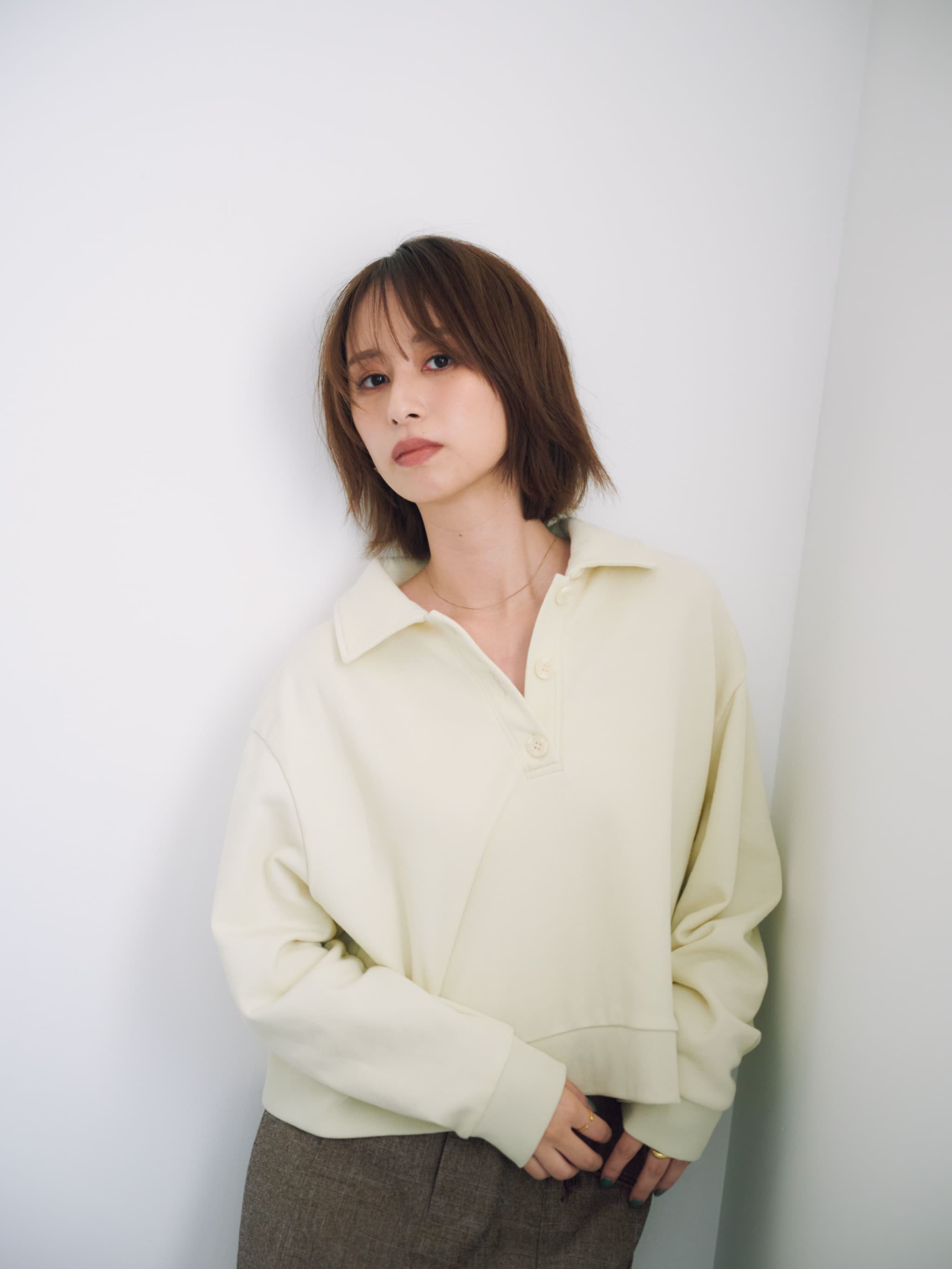 スキッパースウェットプルオーバー | 小柄・低身長女性向け