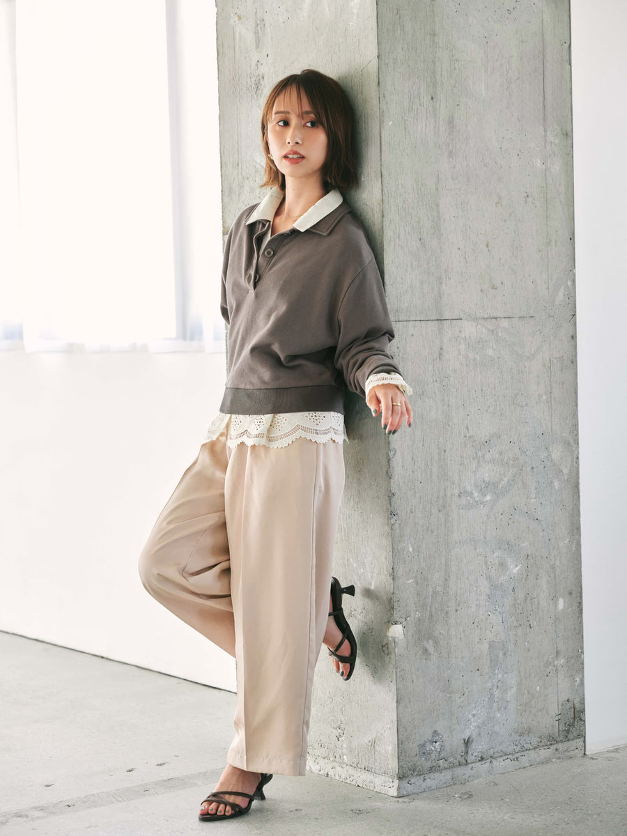 スキッパースウェットプルオーバー　[通常]