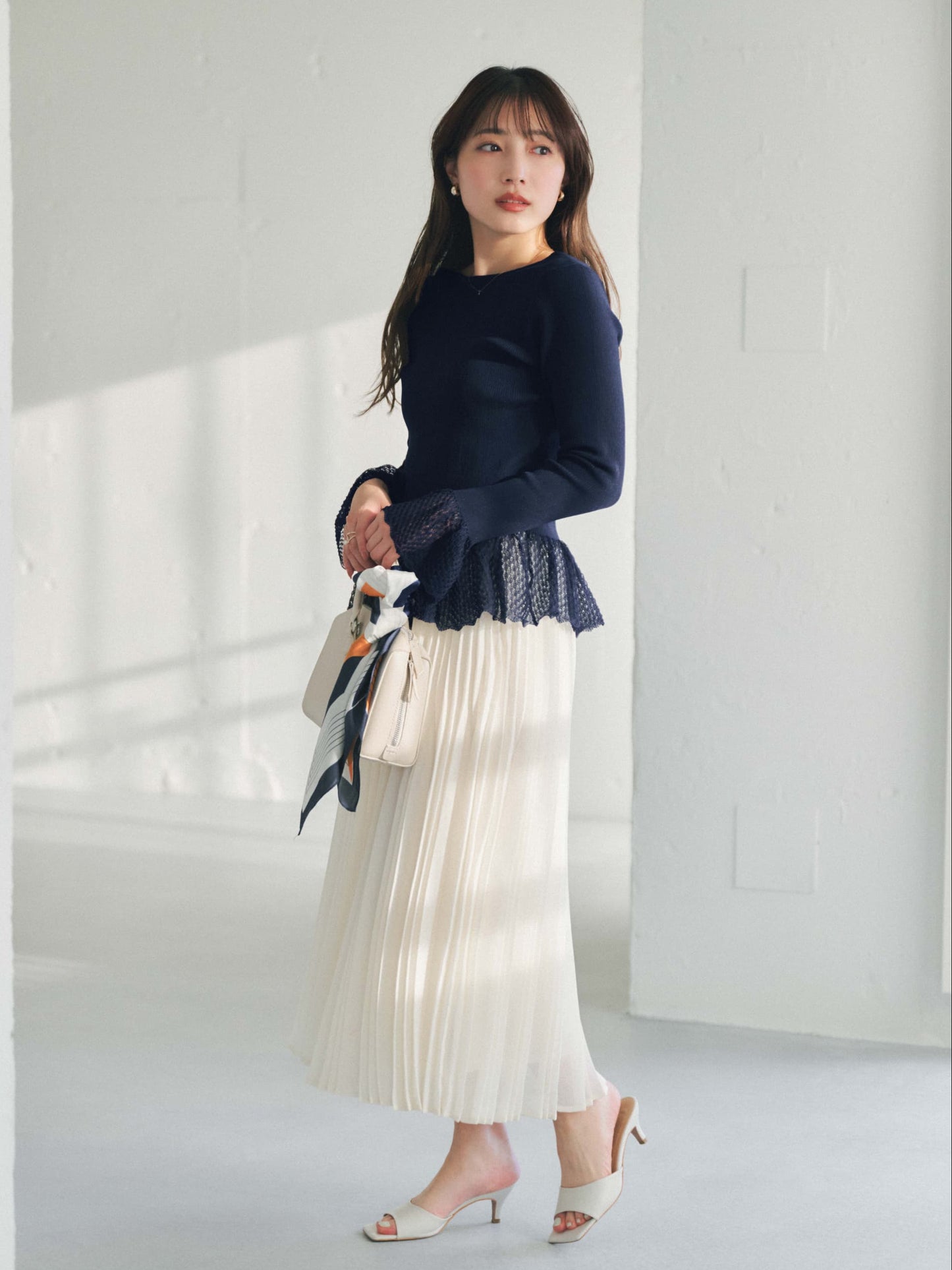 2wayレースぺプラムトップス　[通常]