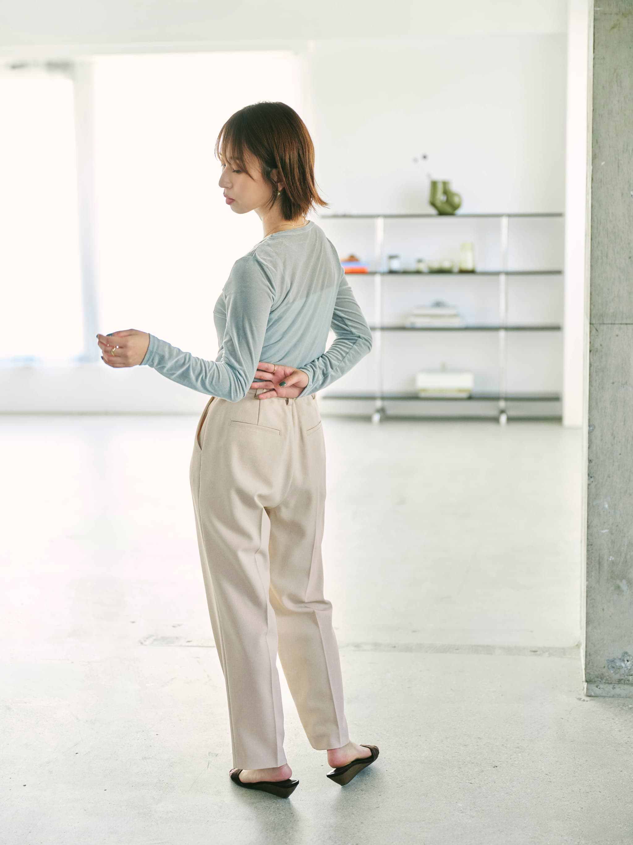 シアートリコットベロアロンT | 小柄・低身長女性向けファッション通販