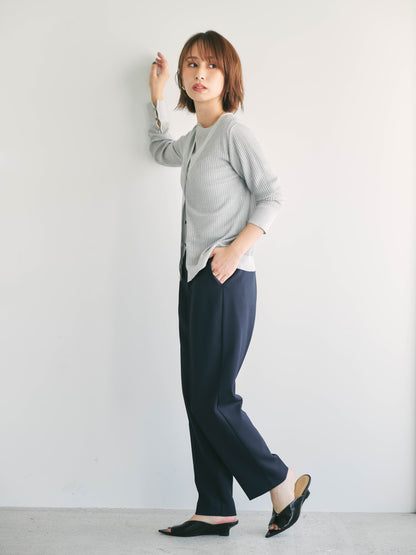 ナローベルトタックテーパードパンツ　[通常]