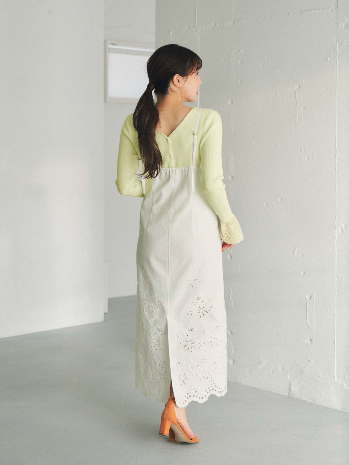 エンブロイダリージャンパースカート-short & regular　[通常]