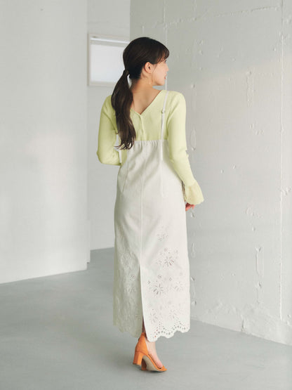 エンブロイダリージャンパースカート-short & regular　[通常]