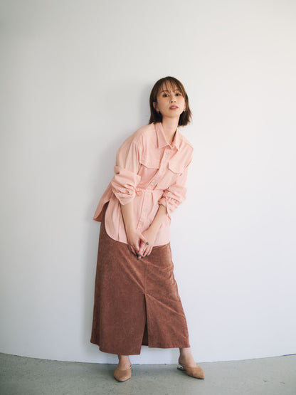 トリアセベロアナロースカート-short & regular　[通常]