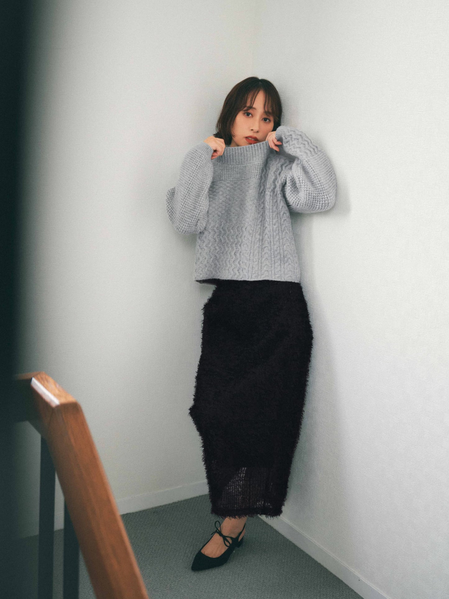 フェザーチュールタイトスカート　[通常]