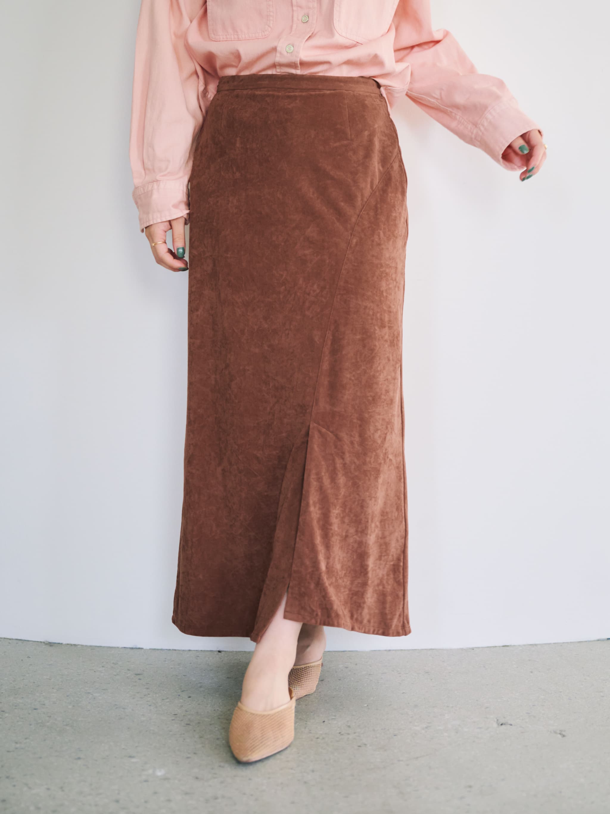 トリアセベロアナロースカート-short & regular | 小柄・低身長女性