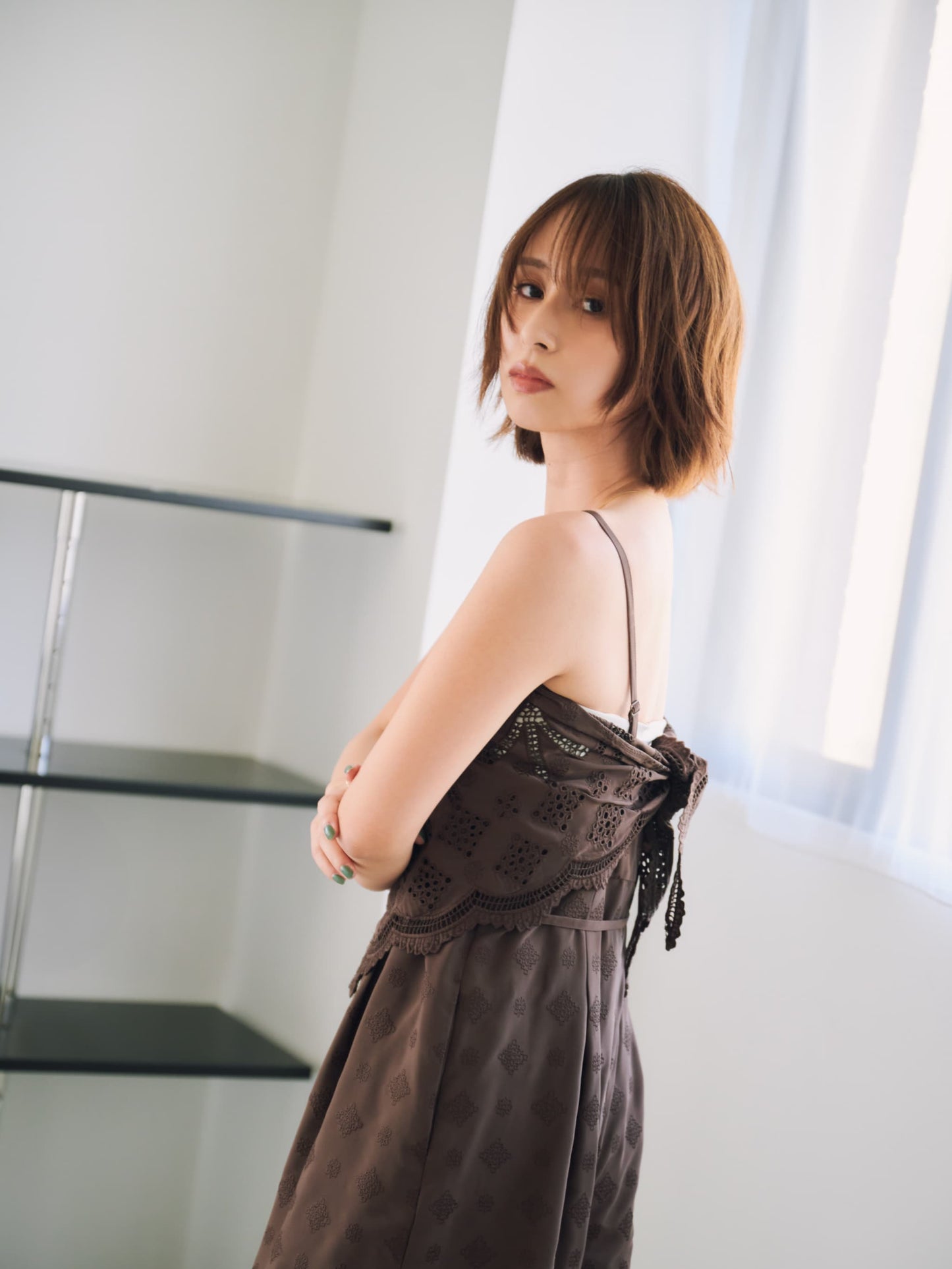 エンブロイダリースカーフセットオールインワン　[通常]