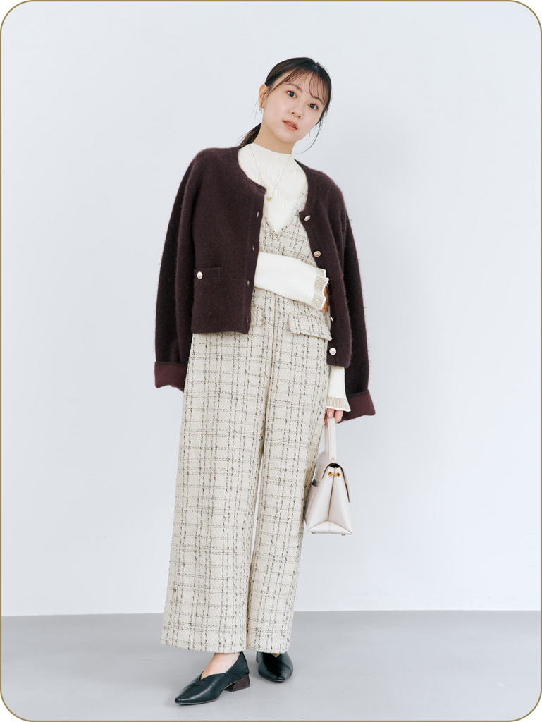 シーン別で楽しむ 冬のツイードスタイル