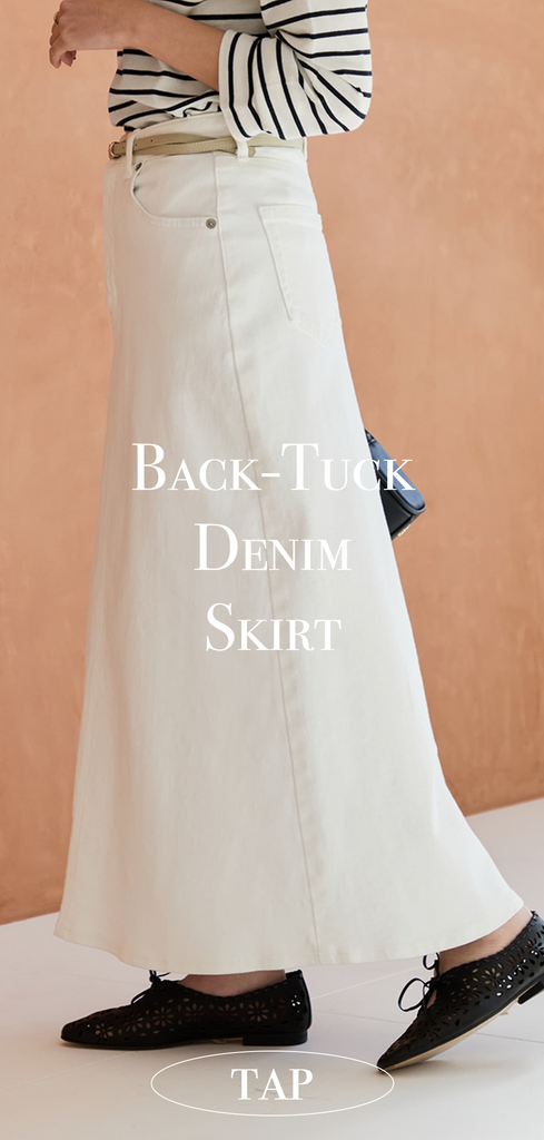 COHINA×SOMETHING Back-Tuck Denim Skirt ＆ Baker Straight Denim