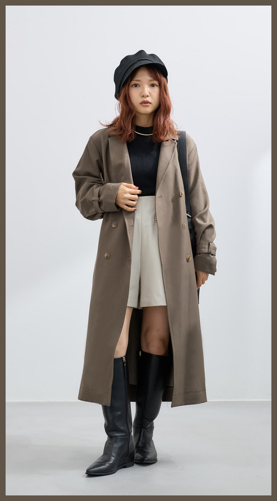 COHINA PRIMARY vol.2 Basic Fluid Trench Coat Autumn