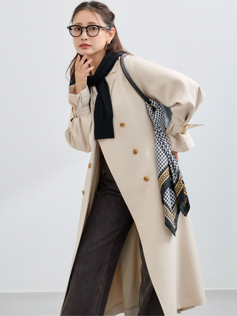 COHINA PRIMARY vol.2 Basic Fluid Trench Coat Autumn