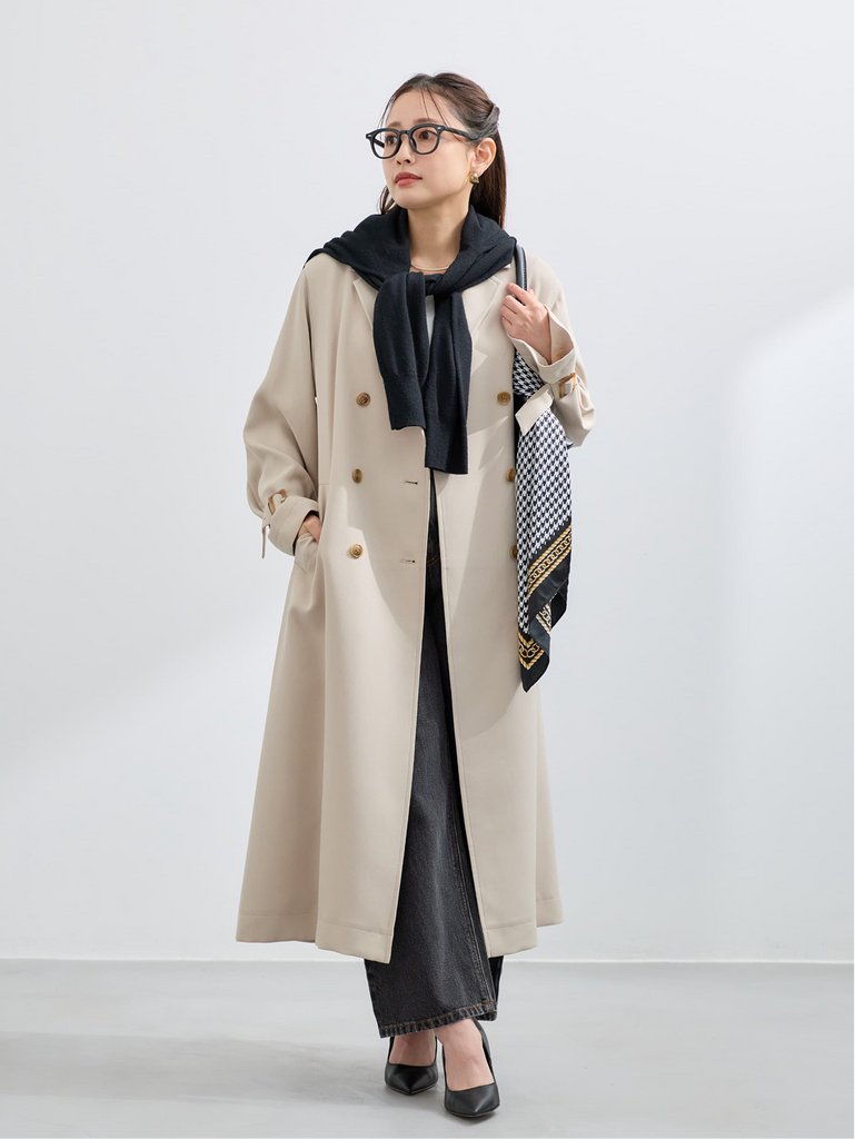 COHINA PRIMARY vol.2 Basic Fluid Trench Coat Autumn