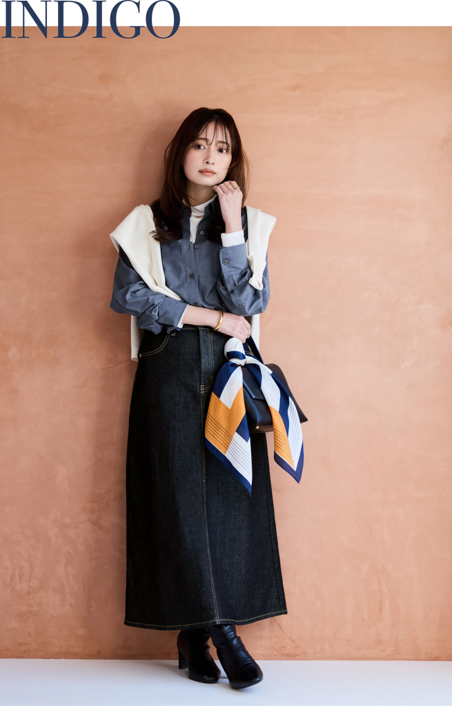 COHINA×SOMETHING Back-Tuck Denim Skirt ＆ Baker Straight Denim