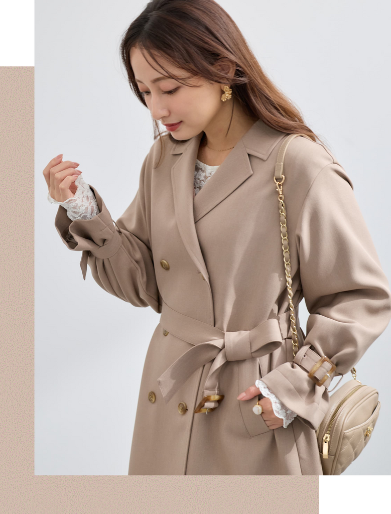 COHINA PRIMARY vol.2 Basic Fluid Trench Coat Autumn