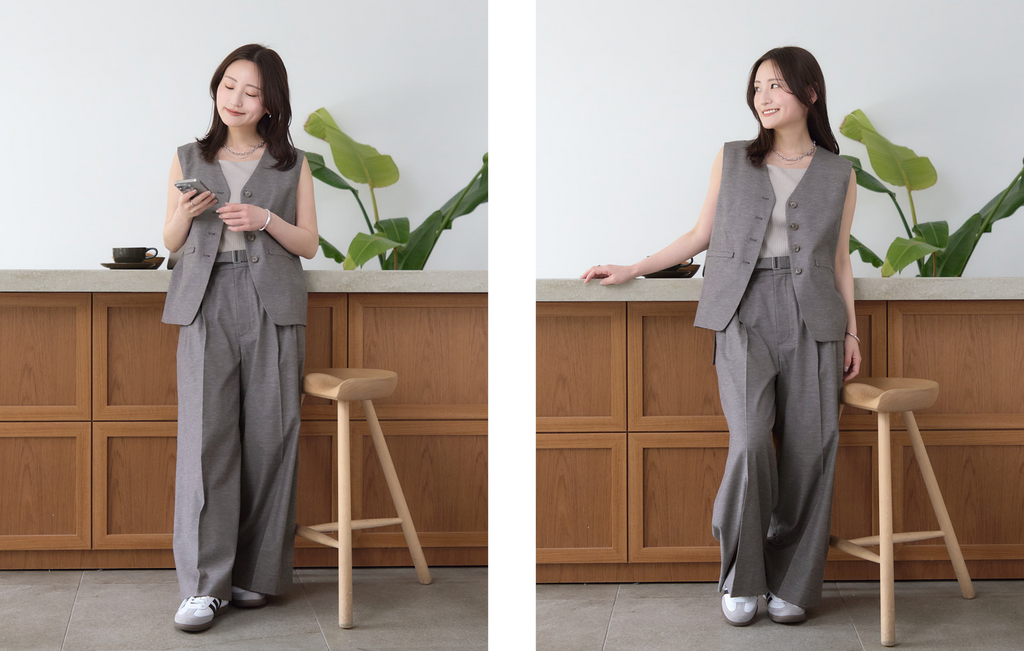 148cm ディレクターが着るシーン別ON/OFFコーデ