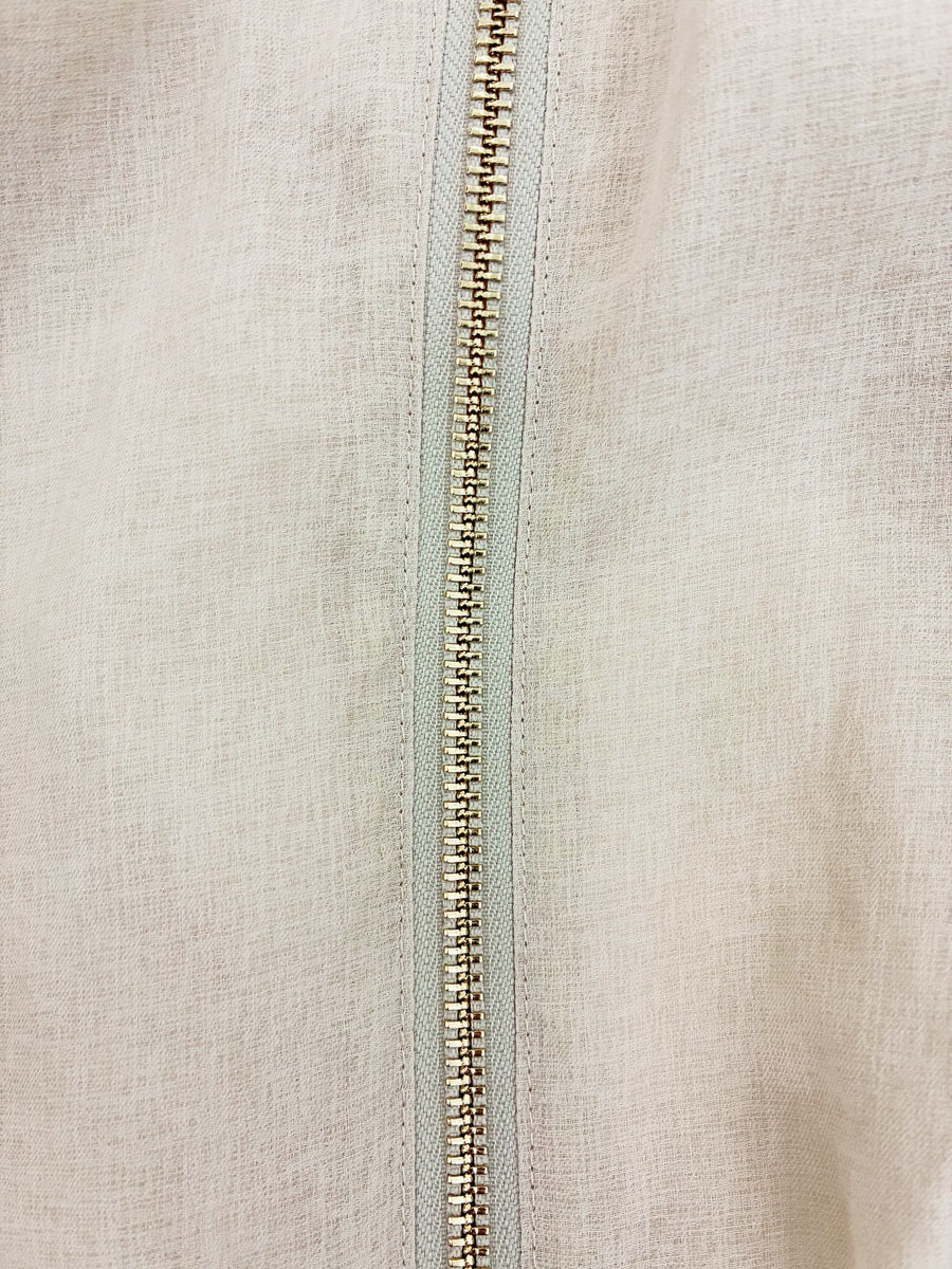 シアーギャザージップブルゾン　[通常]