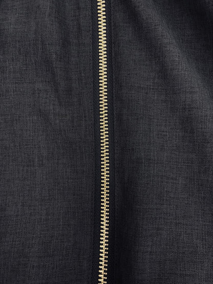 シアーギャザージップブルゾン　[通常]