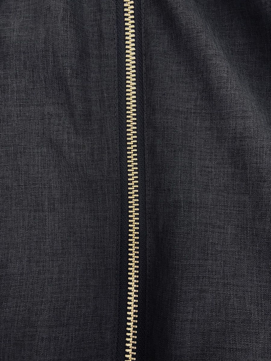 シアーギャザージップブルゾン　[通常]