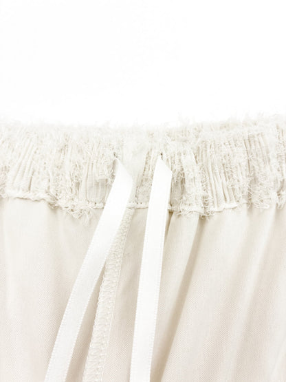 シアージャカードプリーツパンツ-short & regular　[通常]