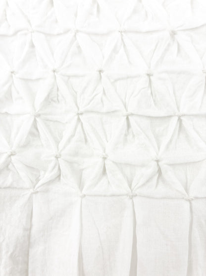 【手洗い可】【Made in India】スモッキングデザインワンピース-short & regular　[通常]