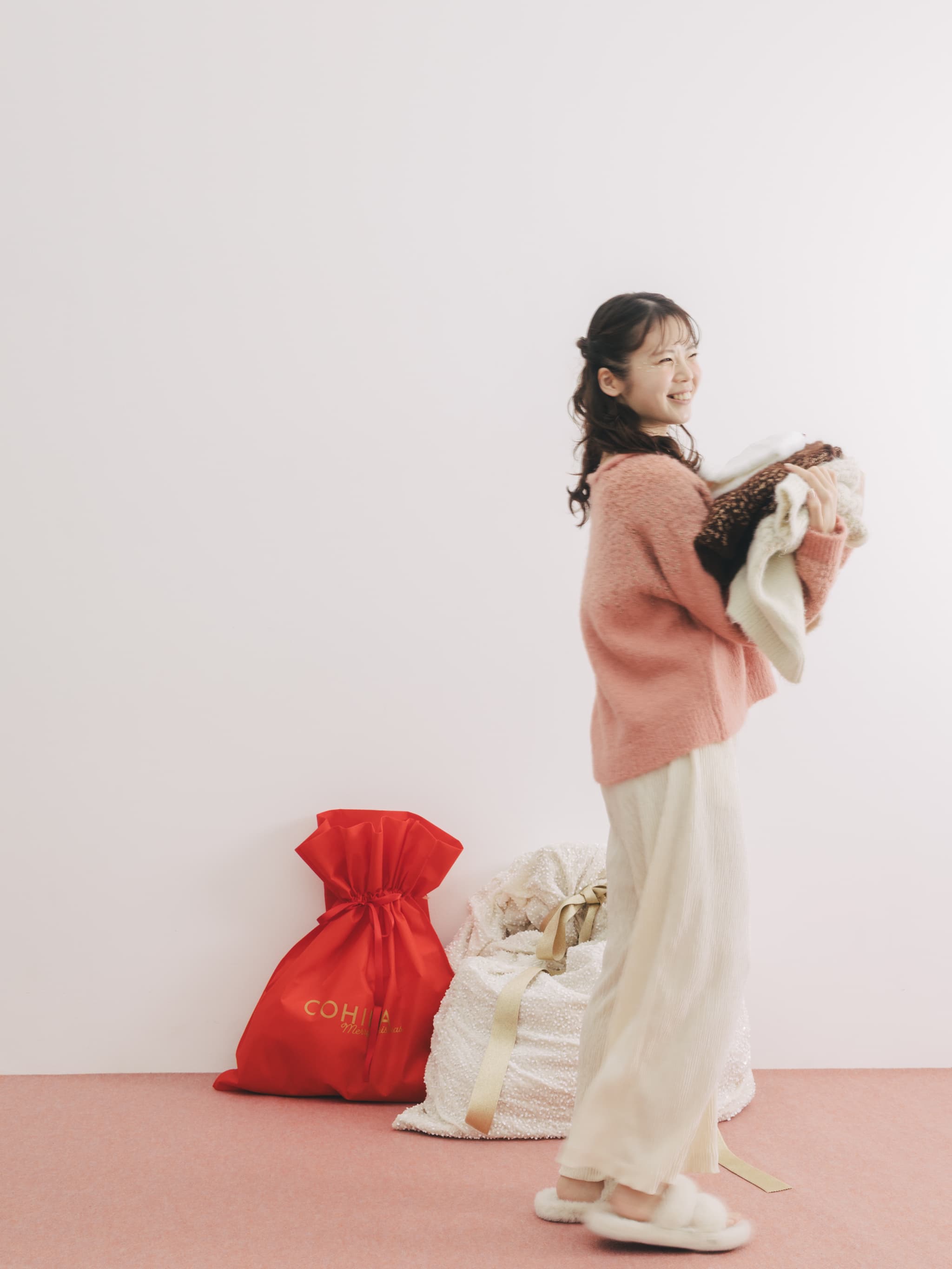 COHINA コヒナ 【YUNA SANTA】イルミネーションニット ニット セーター 「YUNA SANTA」イルミネーションニット 「低身長